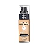 Revlon ColorStay Liquid Foundation Makeup for Combination/Oily Skin SPF 15, Longwear Medium-Full Coverage with Matte Finish, Dune (295), 1.0 oz