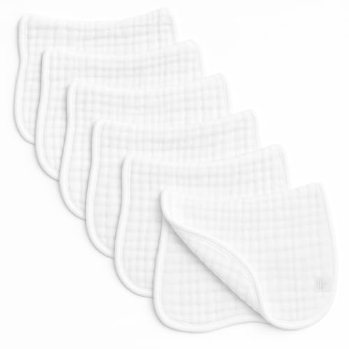 Premium 100% Muslin Cotton Burp Cloths 20