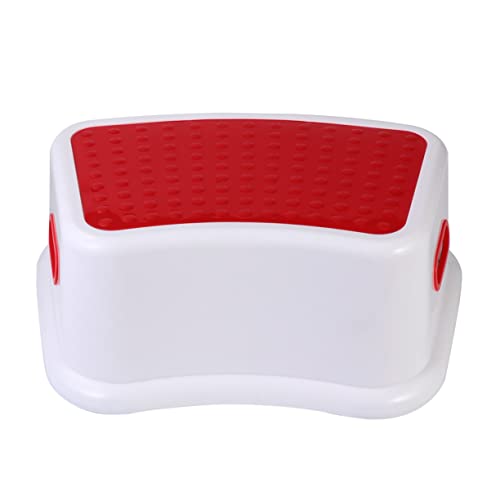 1Pc Lightweight Portable Stool for Small Nonslip Footstool Material for Bathroom and Potty Training Red