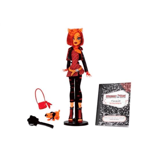 Monster High Boo-riginal Creeproduction Doll, Toralei Collectible Reproduction with Doll Stand, Diary, and Pet Saber-Tooth Tiger Sweet Fangs - Image 5