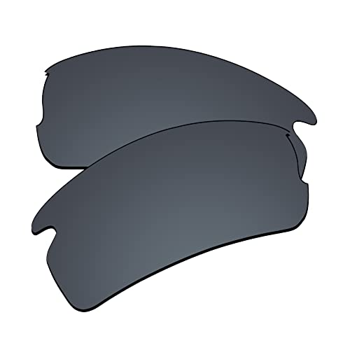 EZReplace Verres de rechange pour lunettes de soleil Oakley Flak 2.0 OO9295 (verres polarisés), Noir miroir, Taille unique Cover