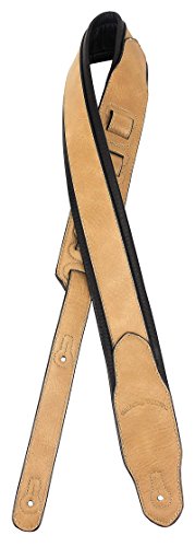 Walker & Williams G-101 Selle Tan Sangle de guitare avec dos Cuir rembourré Gant - Les Beatles, Paul McCartney, John Lennon, RIngo Starr, George Harrison Walker & Williams G-101 Selle Tan Sangle de guitare avec dos Cuir rembourré Gant – Image 3