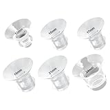 6PCS Parts for Spectra Breast Pump, Breast Pump, Flange Sizing Kit, Suitable for Medela Milk Pump for Breastfeeding Inserts Accessory, Items for Pregnant Woman, Flange Ruler (13/15/17/19/21/24mm)