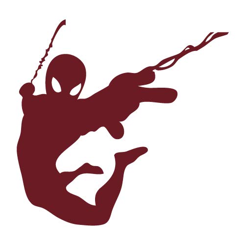 Adzif.biz Le sticker de decoration - Sticker Interrupteur - Spiderman - Aspect Mat Rouge Pourpre