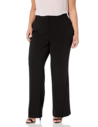 Briggs New York Plus Size Women's Pant, Black, 18W