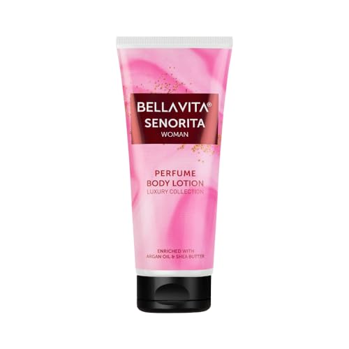 Image of Bella Vita Luxury Senorita Woman Perfume Body Lotion for Nourishing, Hydrating, Soft, Supple,Healthy Skin with Argan Oil and Shea Butter 200 Ml