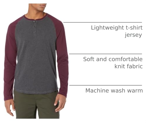 Image of Amazon Essentials Men's Long-Sleeve Henley Shirt