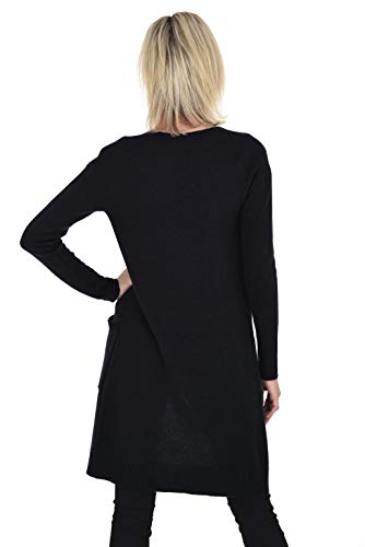 Cashmeren Mid-Length Open Cardigan 100% Cashmere Long Profile Sleeved Sweater for Women3