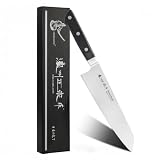 TOYOTSUHAN 7.9 Inch Japanese Kiritsuke Knife, Full-Tang Bunka Chef Knife
