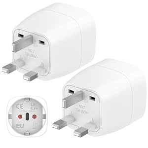 Clomnpe ST-5 Reiseadapter Typ G 2 Stück