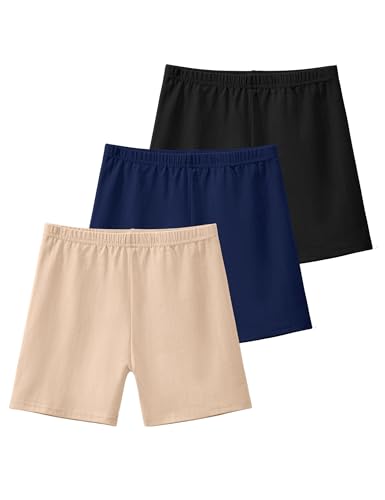 Image of KEREDA Girls Bike Shorts Cotton Cartwheel Dance Under Dress Shorts for Kids
