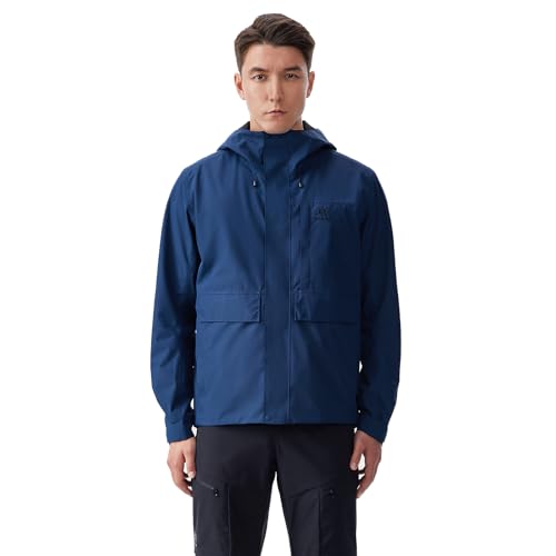 Image of KAILAS Men's Hiking Shell Jacket Lightweight Waterproof Hooded Running Jacket Rain Jacket Outdoor Raincoat