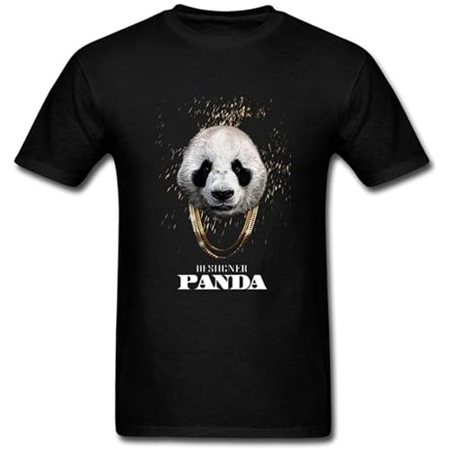 Men's Panda Desiigner T Shirts T-Shirts Black 3XL