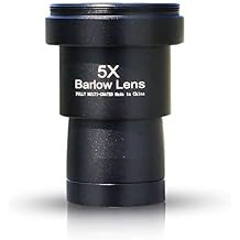 1.25 inches 5X Metal Barlow Lens,M42x0.75mm Thread Interface Barlow Lens for Telescope Eyepiece Astronomy Kits
