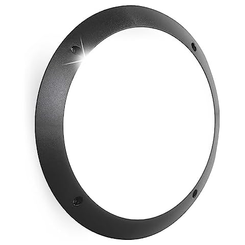 Britalia Black Outdoor Round Bulkhead Light Cover