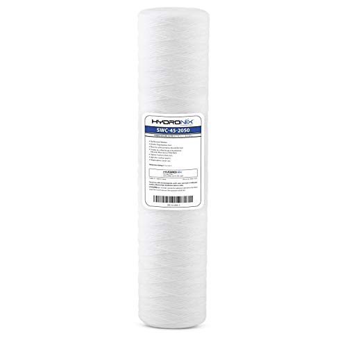 Hydronix SWC-45-2050 String Wound Water Filter Cartridge for Whole House, Wells or Commercial 4.5" x 20" - 50 micron image 2