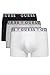 GUESS Mens Eco Brian Hero Boxer Trunk 3 Pack, Black White Combo, Large