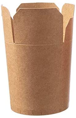 DeinPack 50 x Boîte asiatique 470 ml - Boîte à emporter - Emballage bio pour nouilles | Boîte en carton fort - Plateau-repas avec couvercle pliant - Boîte...