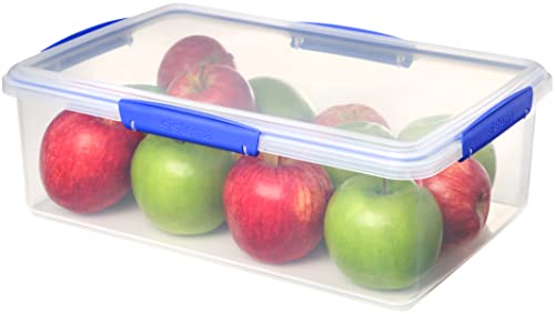 Sistema KLIP IT Frischhaltedose | 7 l | stapelbare und luftdichte Vorratsdose mit Deckel | geeignet für Kühl-/Gefrierschrank | BPA-freier Kunststoff | blaue Clips | 1 Stück