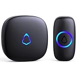 Photo Gallery secrui campanello senza fili da esterno, doorbell wireless con 1 ricevitore + 1 pulsante, 58 suonerie, 5 livelli volume 120 db, led, 300 m lunga portata per casa,appartamento porta d’ingresso, nero Photo Gallery secrui campanello senza fili da esterno, doorbell wireless con 1 ricevitore + 1 pulsante, 58 suonerie, 5 livelli volume 120 db, led, 300 m lunga portata per casa,appartamento porta d’ingresso, nero