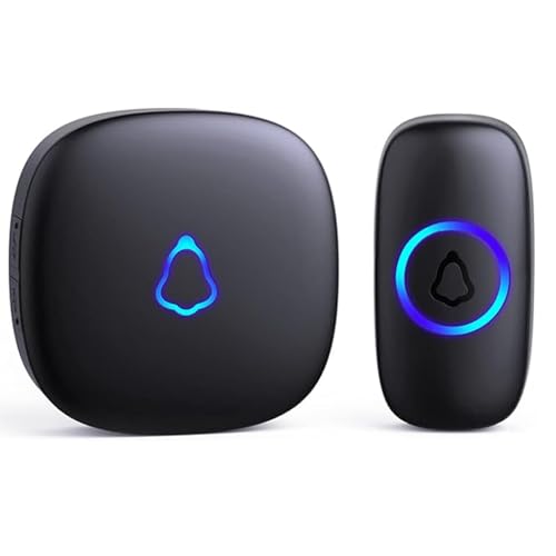 SECRUI Campanello Senza Fili da Esterno, Doorbell Wireless con 1 Ricevitore + 1 Pulsante, 58 Suonerie, 5 Livelli Volume 120 dB,...
