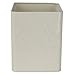 Home Basics Trellis Small, Ivory Tin Canister, One Size