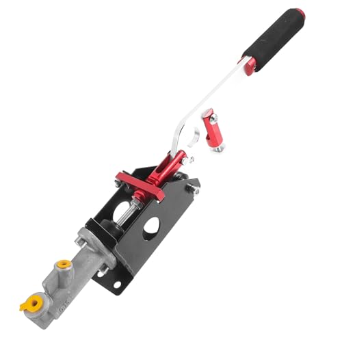Warmhm Freno de Mano Hidráulico Palanca de Freno de Carreras Roja de Aleación de Aluminio Accesorio de Modificación para Drifting y Competición, Compatible Color Color Aleatorio