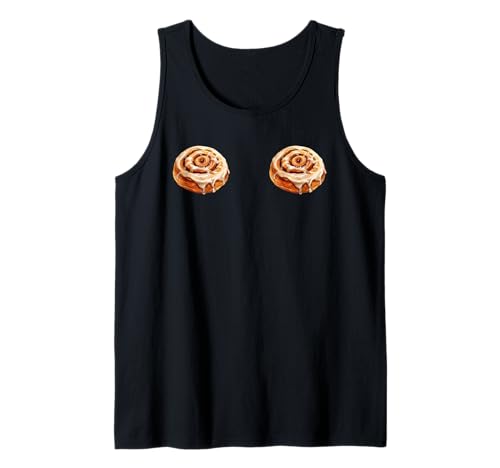 Nice Buns Funny Cinnamon Roll Graphic Tank Top