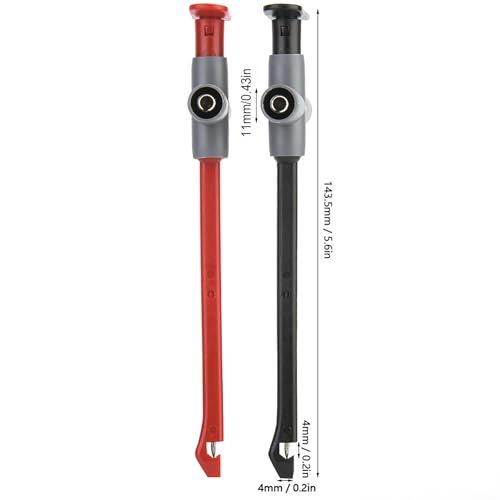 Image of Wire Piercing Test Probe,Tester KitPuncture Multimeter Clips Auto Repairing Clip Car Testing Tool Automotive Kit 4mm Banana Plug Extension Cable for Automobile Inspection Measuring