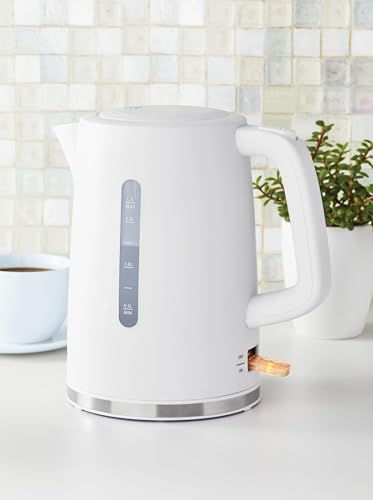 Hervidor eléctrico 1.7 L blanco con apagado automático miniatura 1
