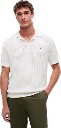 Pull Homme Tommy Hilfiger Pointelle Structure Mw0mw43247 polo anti-froissement