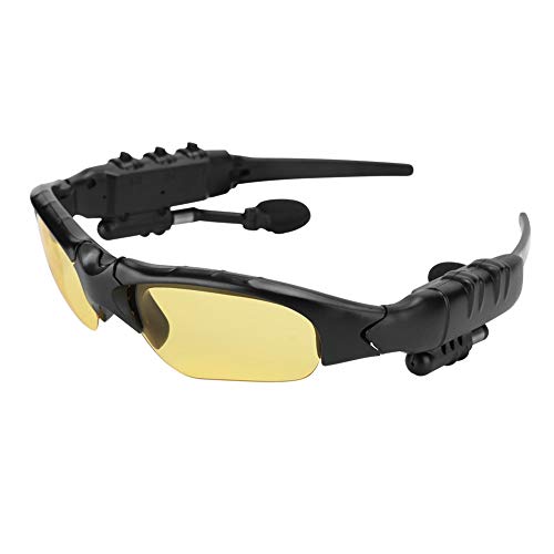 3 Cuffie Spia + 3 Occhiali Da Sole Riflettenti – Set Per Ricezione Audio E Moda, Nero E Trasparente