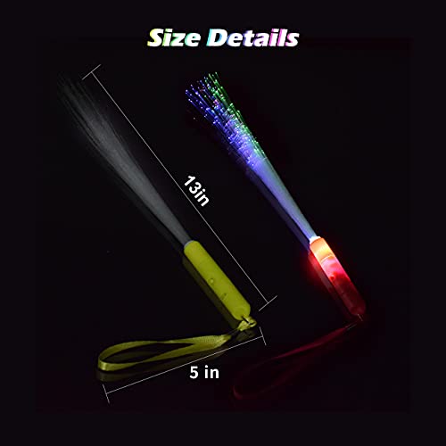 Senhui 12 Leuchtstäbe Partyzubehör, 3 Modi Farbe blinkende LED-Lichtstäbe Glow in the Darkness Stick Partyzubehör