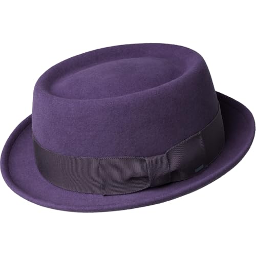 Bailey 1922 Darron Litefelt Pork Pie Hat - Deep Plum/L