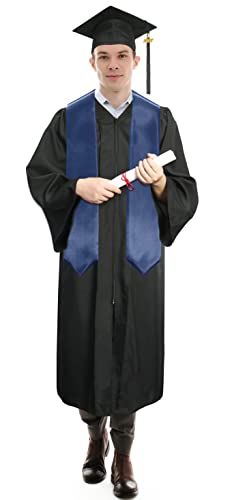 Image of Plain Graduation Stole Sash 60 Inch Unisex Adults Solid