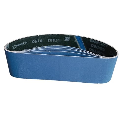 Bandes abrasives en oxyde d'aluminium calciné 100x915mm pour finitions