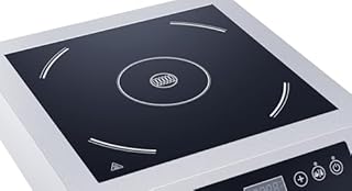 METRO Professional Piano cottura a induzione GIC3140, acciaio inox, diametro max di 32 cm, display LED, gamma temp.: 60-240°C, 3500 W, argento (X-Large)