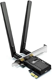 TP-Link AX3000 Dual-Band Wi-Fi 6 Bluetooth 5.2 PCIe Adapter with Two Antennas, specialized heatsink, 1024-QAM, Ultra-Low Latency, Intel® Wi-Fi 6 Chipset, Supports Windows 10/11(64bit) (Archer TX55E)
