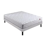surmatelas epeda 160x200 Epaisseur (en cm) : 22 Epeda Ensemble Distinct 2 + Sommier Escale + Pieds 160x200 Ressorts
