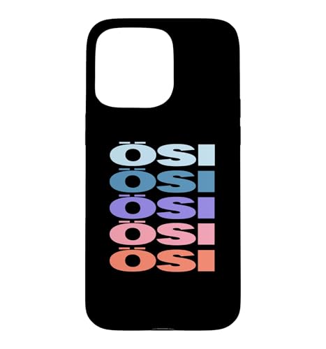 Funny Modern Repeated Text Design Osi Austrian Austria �X�}�z�P�[�X iPhone 15 Pro Max �p