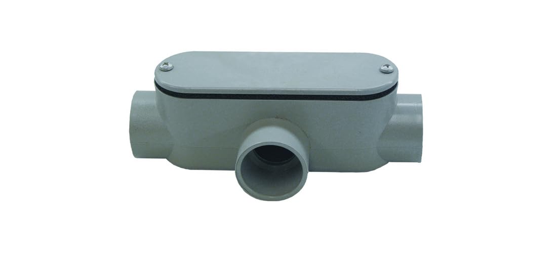 Cantex 5133566 Conduit Outlet Body, Pvc, T