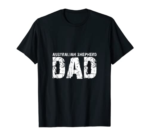 Hombre Australian Shepherd Dad Pastor australiano papá vintage Camiseta
