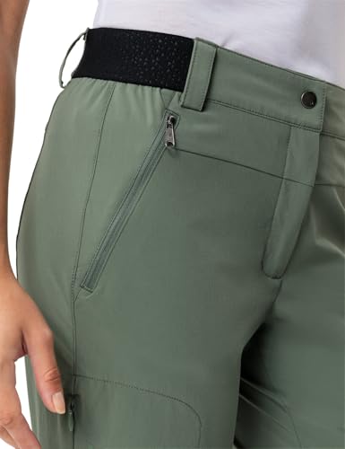VAUDE Wanderhose Damen Farley Stretch Capri T-Zip III, Agave, 34-Short – Ansicht 6
