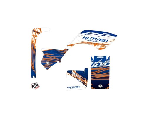 Kit déco quad Yamaha Breeze bleu orange pour modèles 1994 à 2004