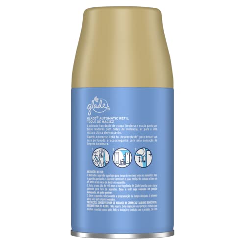 Glade Aromatizador de Ambiente Automático Refil Toque de Maciez 269 ml
