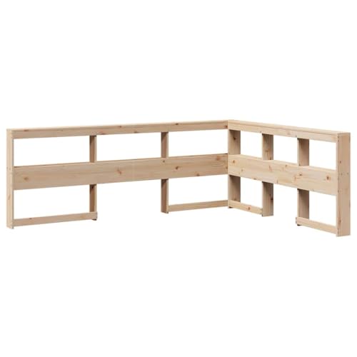 INLIFE Massivholzbett mit Regal ohne Matratze 150x200 cm Kiefernholz,Möbel,Betten & Zubehör,Betten & Bettgestelle,Braun,46.98 KG,3324350 – Bild 7