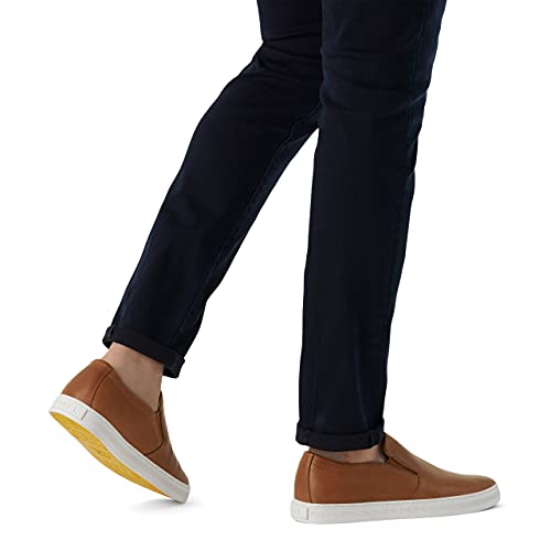 Sorel Men's Caribou Mod Slip-On Sneaker — Brown Flora, Sea Salt — Waterproof Leather Sneakers — Size 8 #TOP5