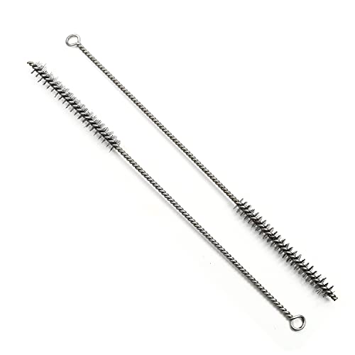 Image of Utoolmart Steel Wire Cleaning Brush, Spiral Power Tube Cleaning Tool, Bottle Brush, 0.5-inch Diameter 12-inch Length, 2pcs