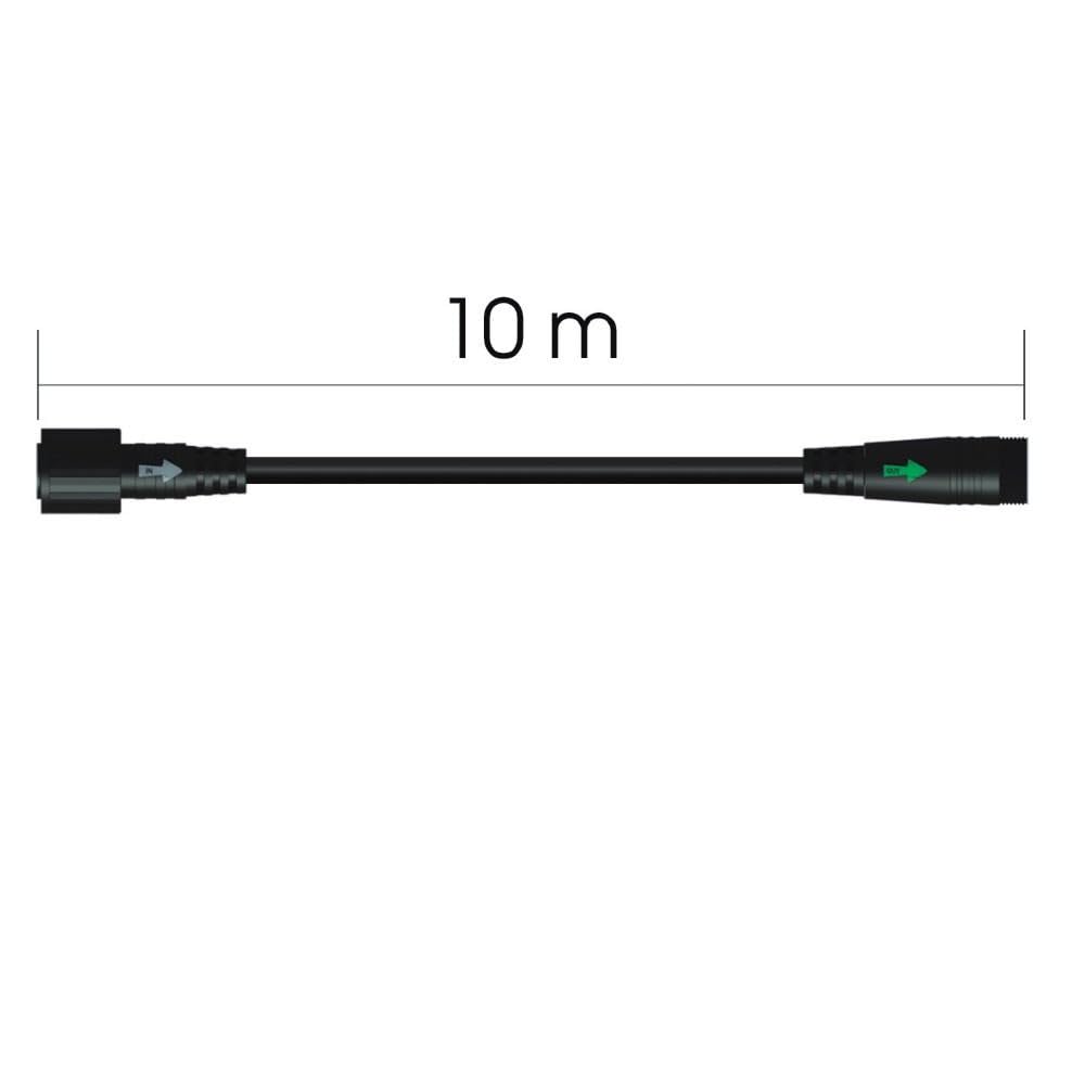Verlängerungskabel 230V 10 m IP67 mit Steckverbinder | Für Gartenbeleuchtung & Lichterketten | Schnelle und sichere Verbindung