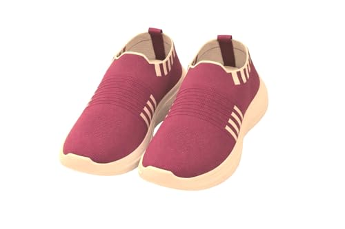 Image of Women's Slip-On Walking Shoes | Lightweight Mesh Casual Sneakers | Comfortable Cushioned Sole Travel Shoes
